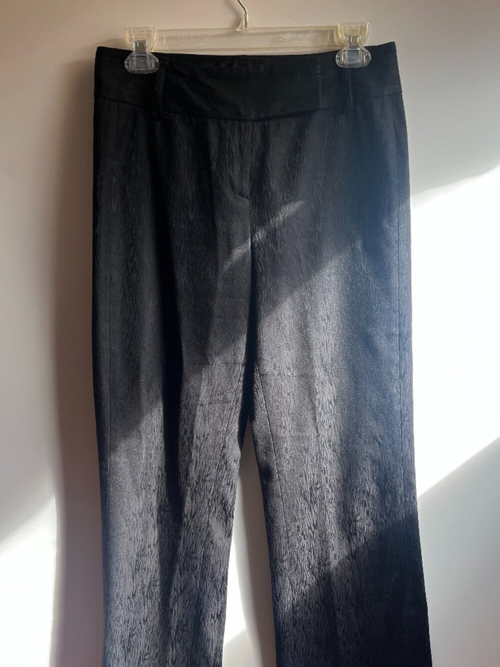 Tahari size 2 pants slacks trousers moire black